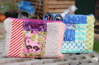 Quilt-As-You-Go Pencil Case by GillyMac Designs