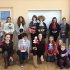 Christmas workshop in Region 3 using a variety of fabrics and techniques