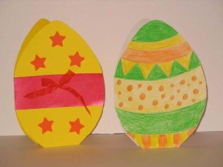 Easter egg cards